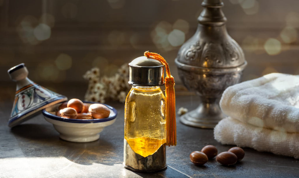 flacon d'huile d'argan