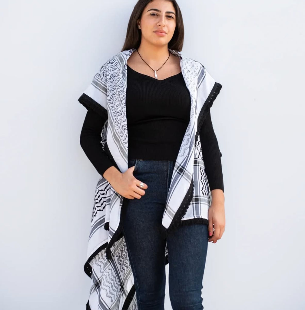 Keffieh veste- femme de face