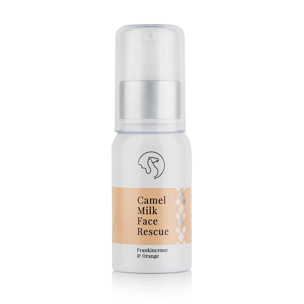 Crème visage de face sur fond blanc